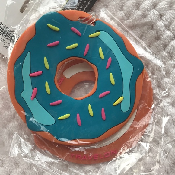 TRAVELON 2 DONUT LUGGAGE TAGS - NWT - Picture 3 of 5